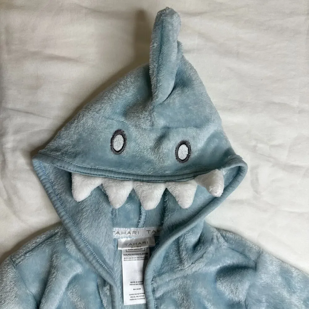 Baby Boy Shark Spa Robe Baby Bath Towel 18 months Swim Cover-up Blue‎ Blanket